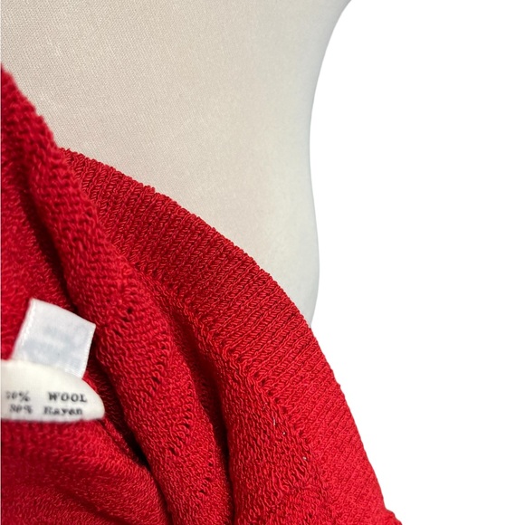 Adolfo New York Red Cardigan - Picture 7 of 7
